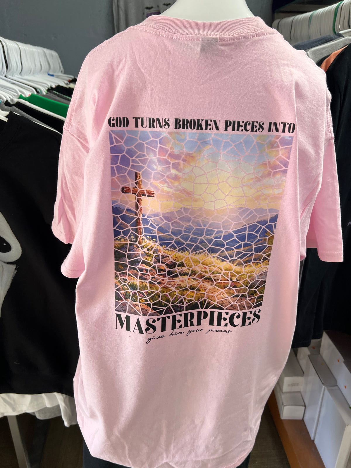 light pink unisex top