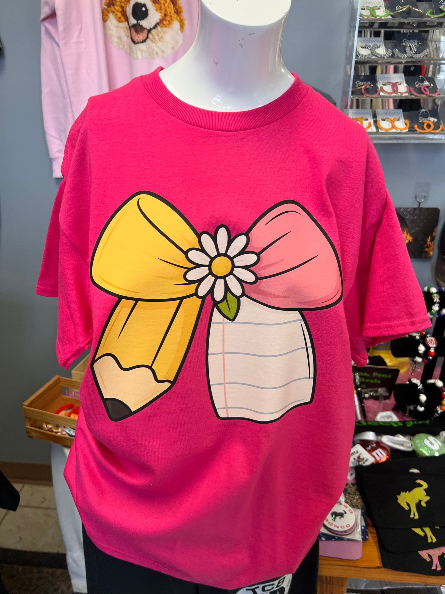 New unisex pink teacher
