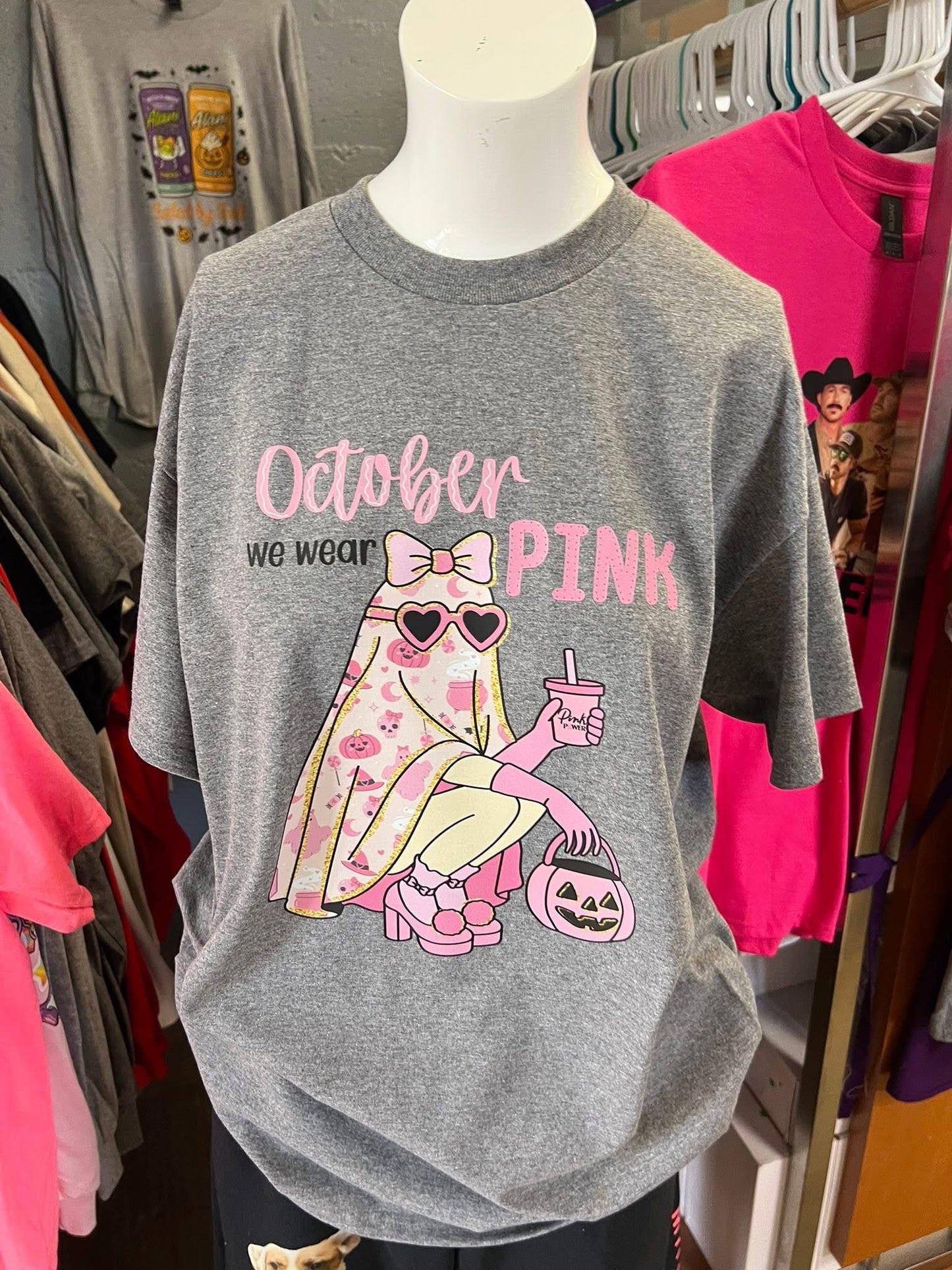 New unisex in October we were pink