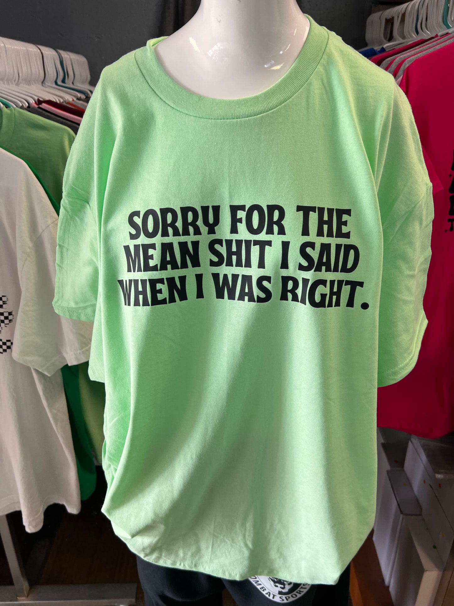 New unisex mint green shirt