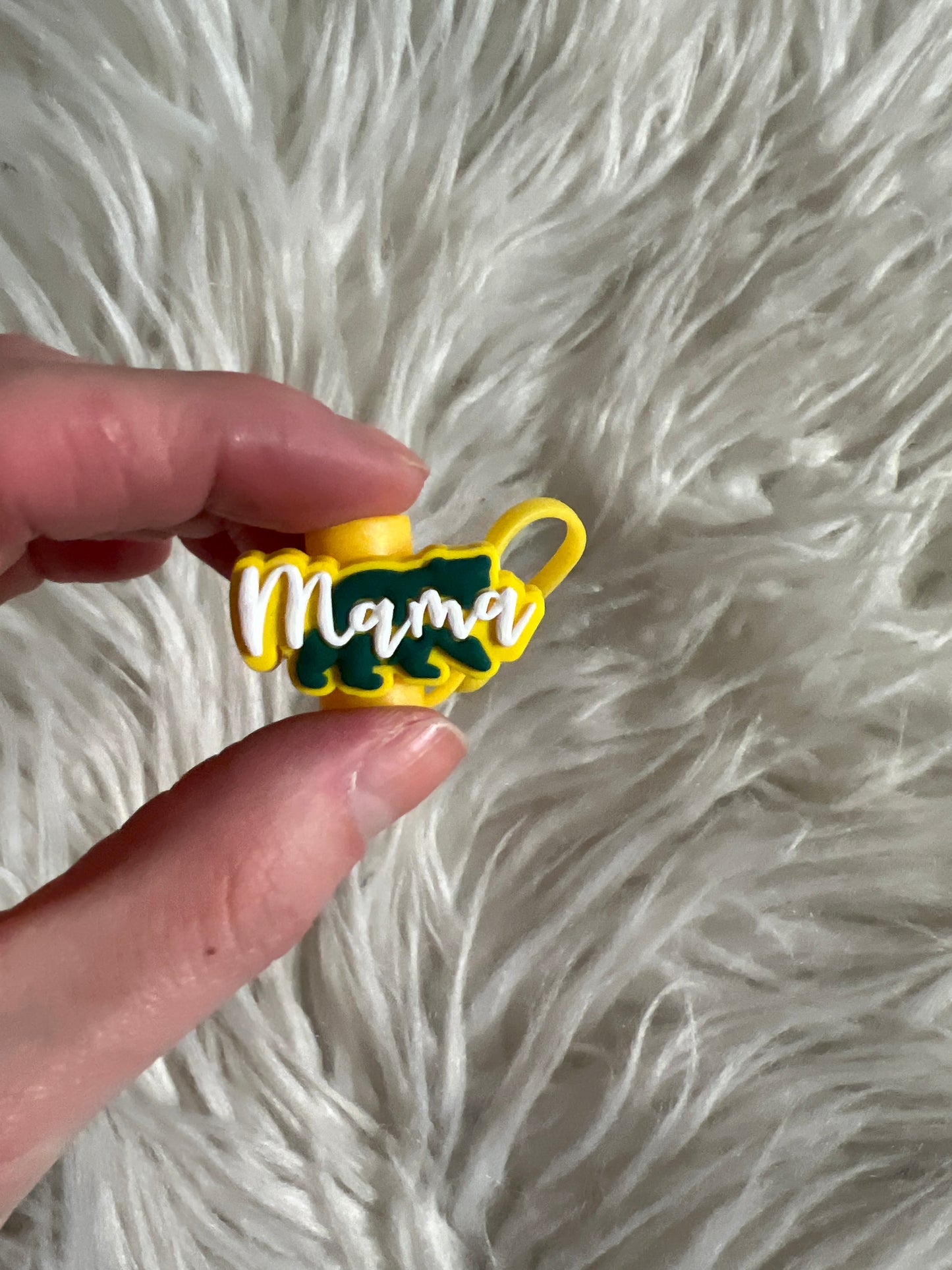 Straw topper mom