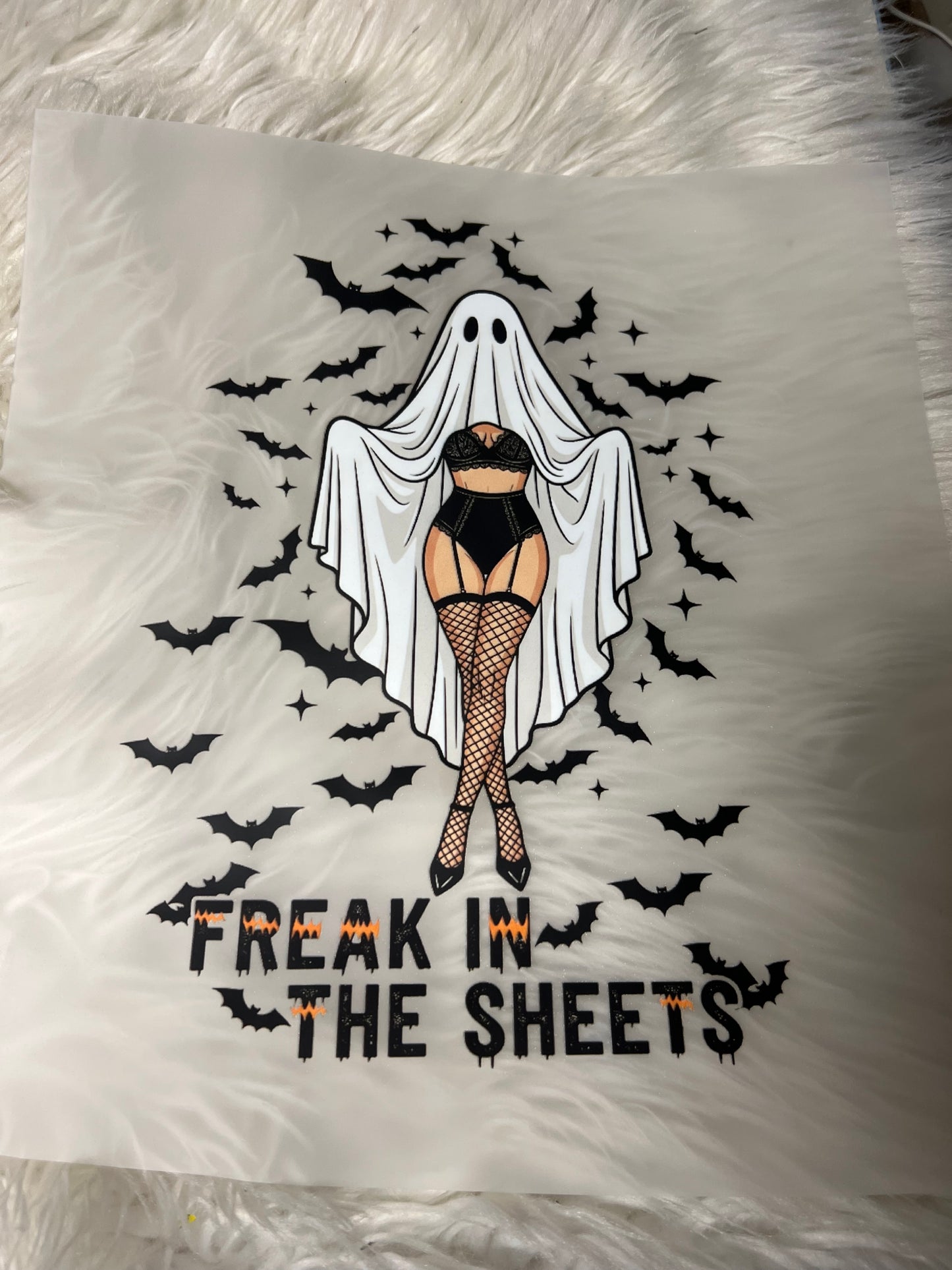 New DTF spooky freak in the sheets