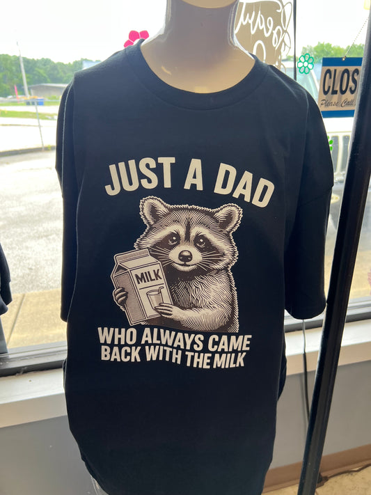 New Unisex new black T-shirt dad