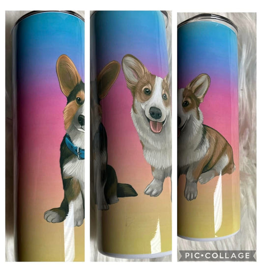 20 ounce Tumblr corgi