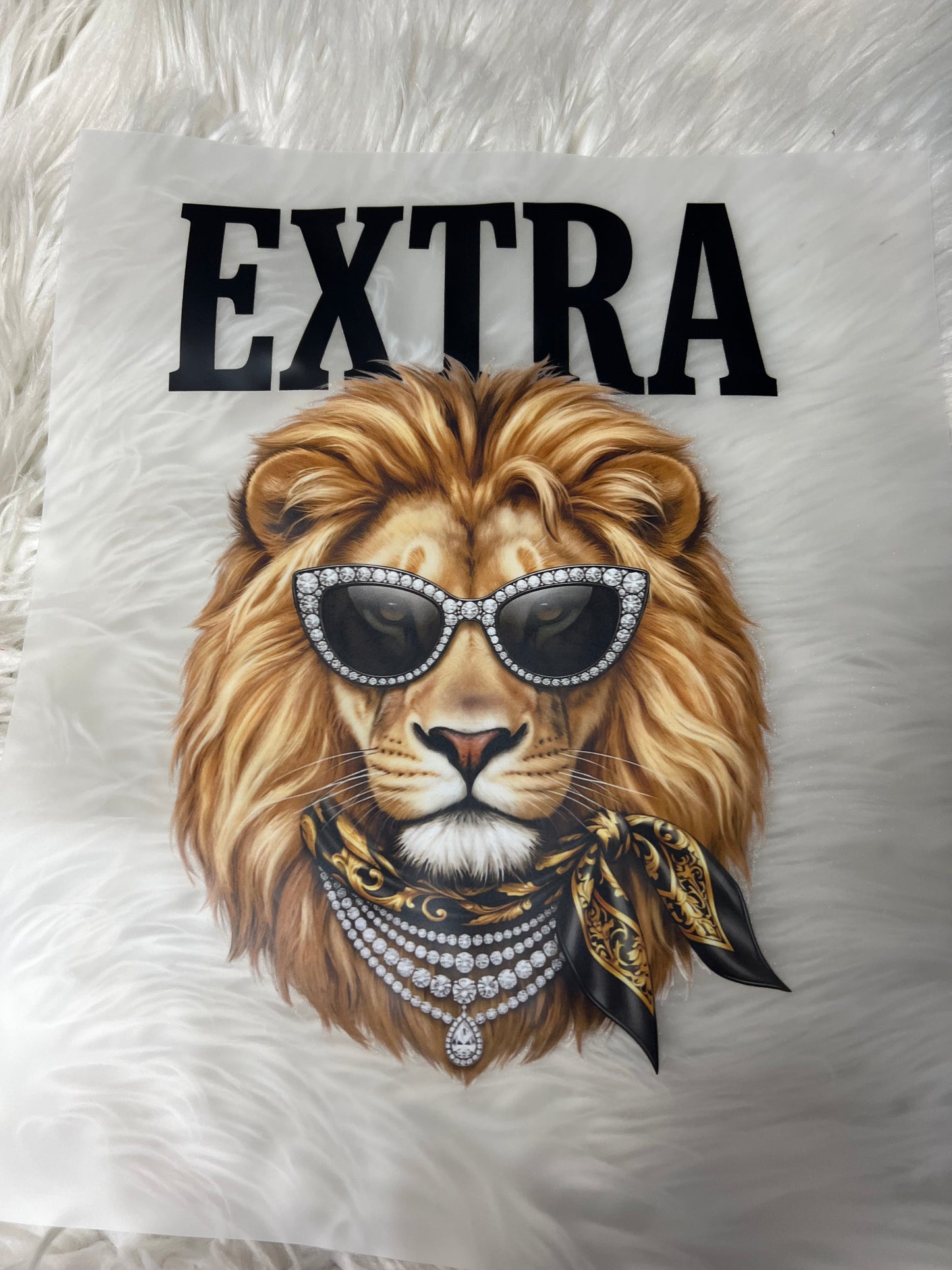 New funny DTF extra lion