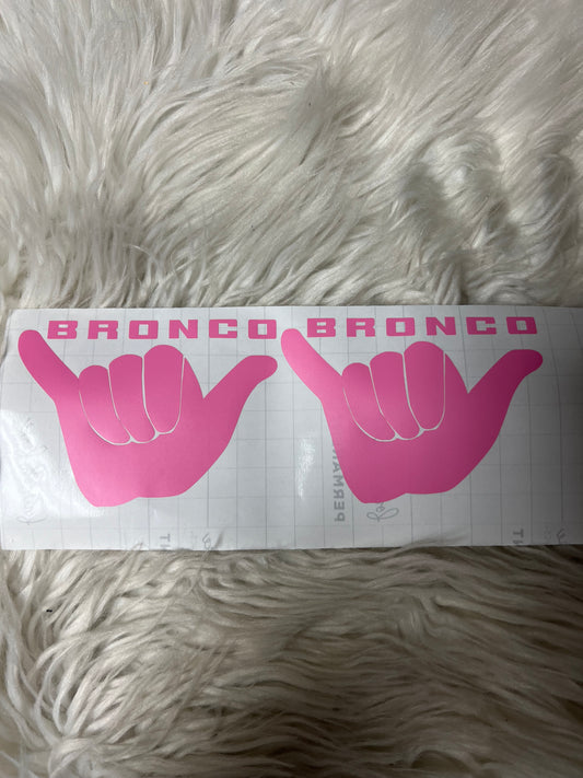 Vehicle wave car decals pink
