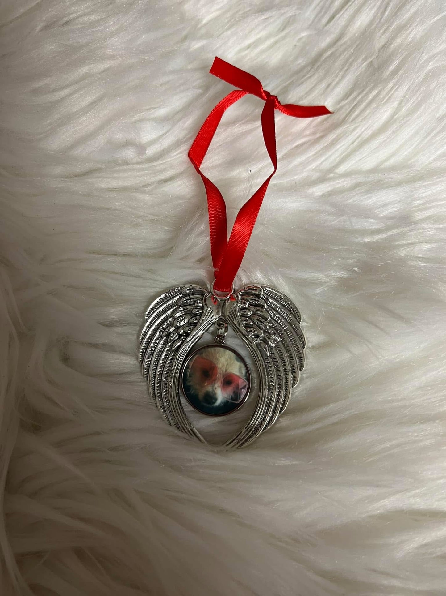 New custom picture wing Christmas ornament ￼