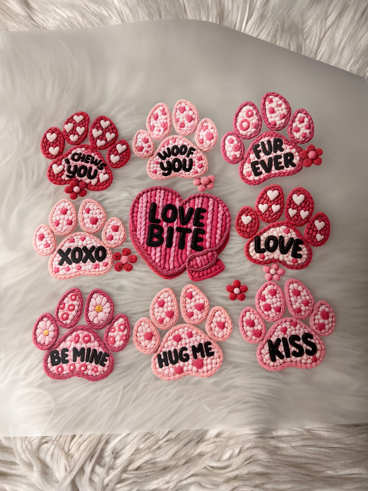 New DTF dog valentines