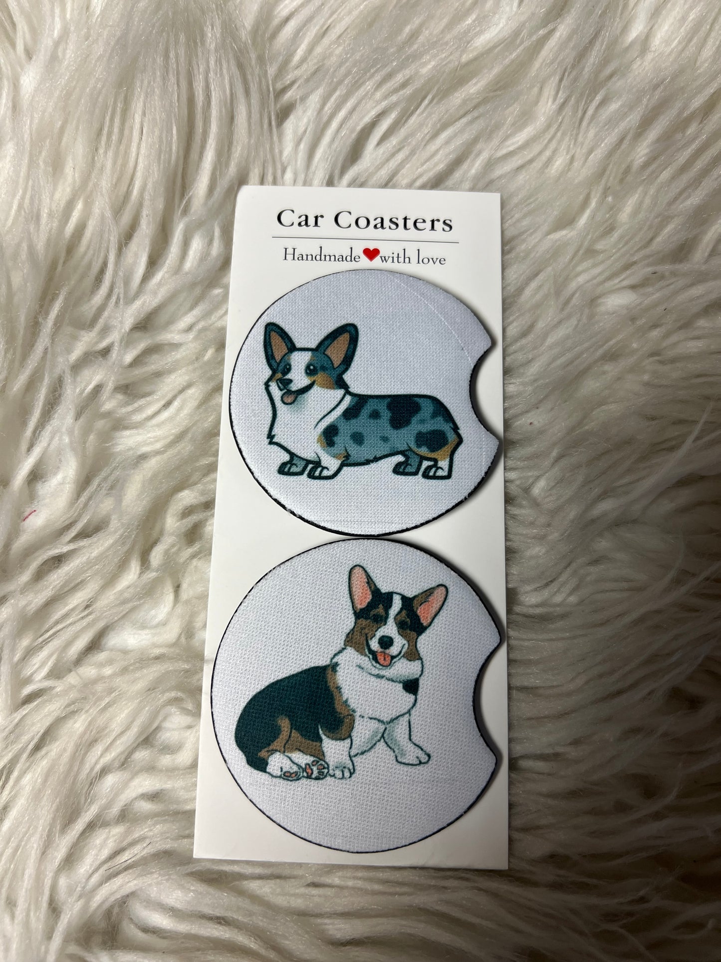 car coasters corgi