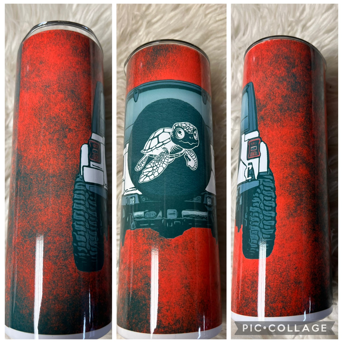 20 ounce metal Tumblr red