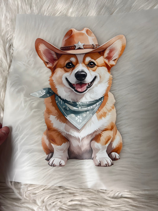 New DTF corgi
