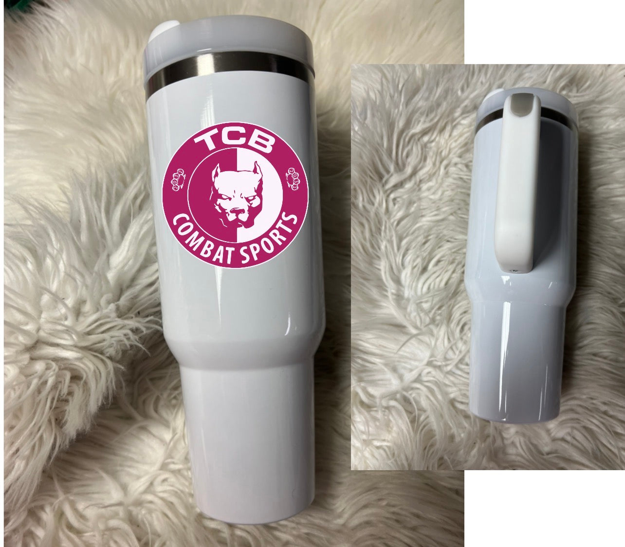New 40 ounce stainless steel Tumblr with plastic straw