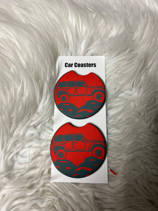 car coasters Red
