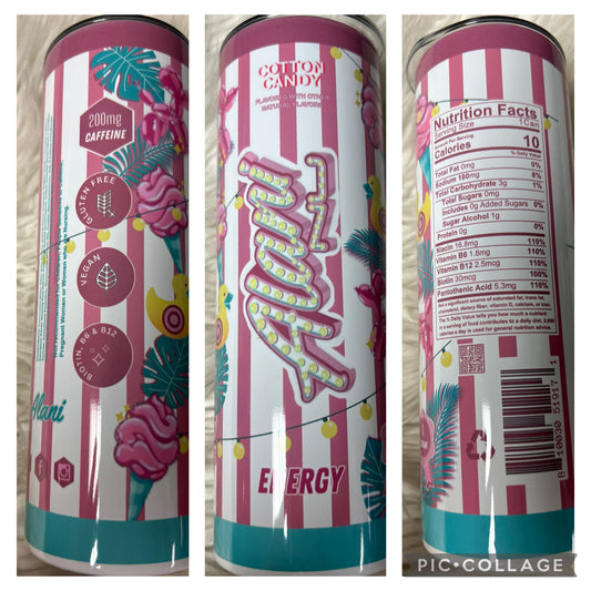 New 20 ounce Tumblr cotton candy energy