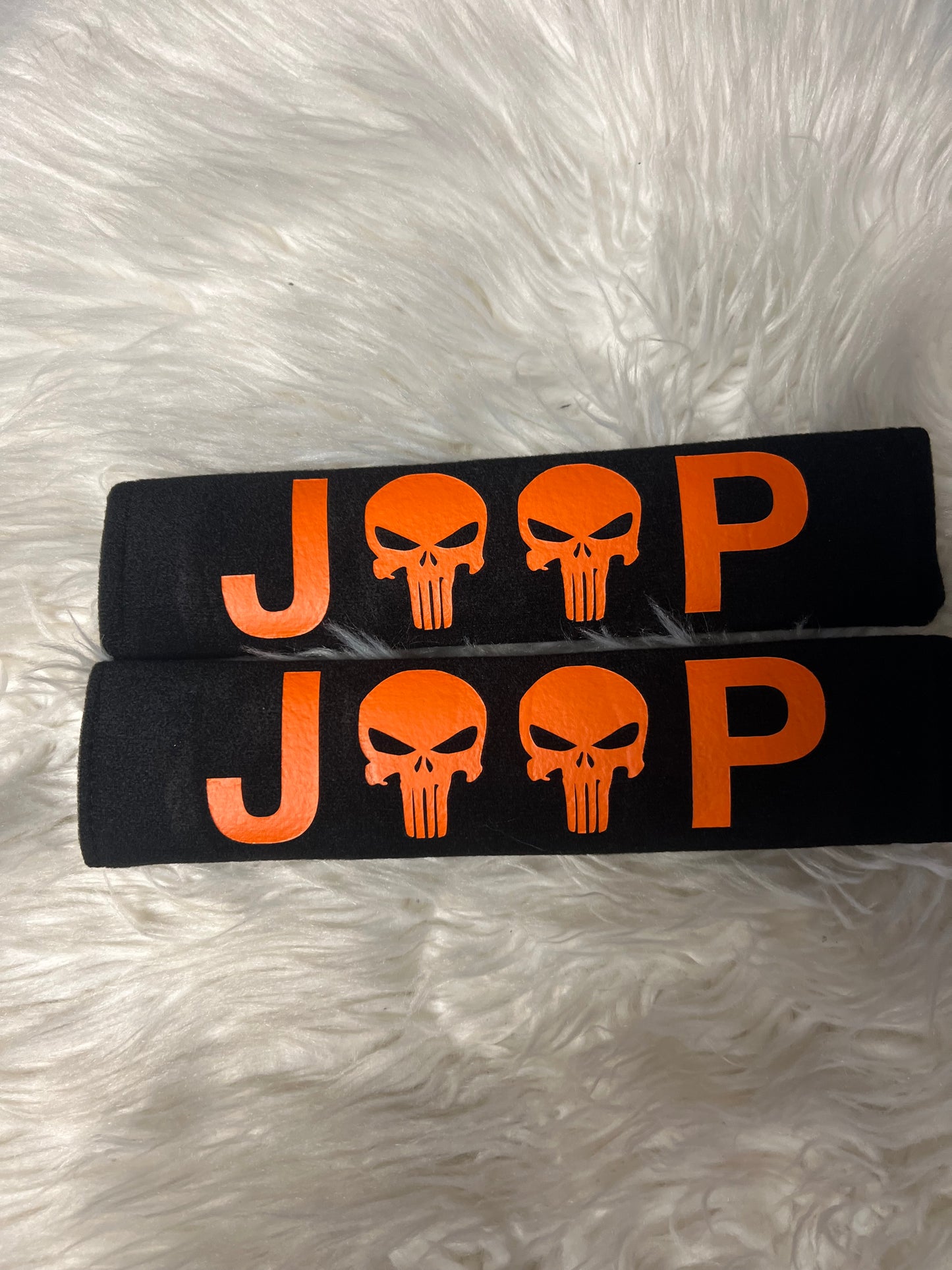 New seatbelt covers orange