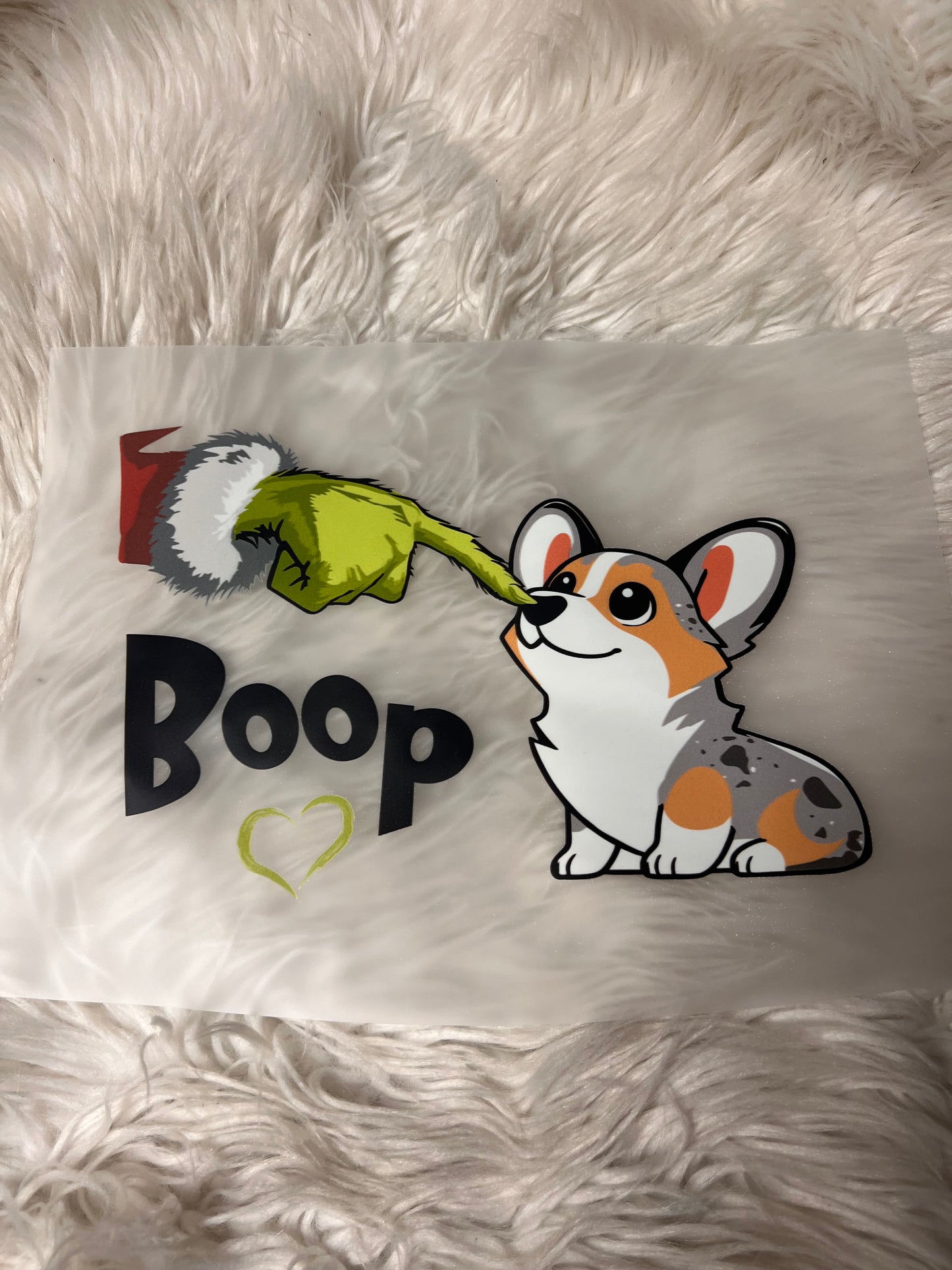 New DTF Christmas corgi