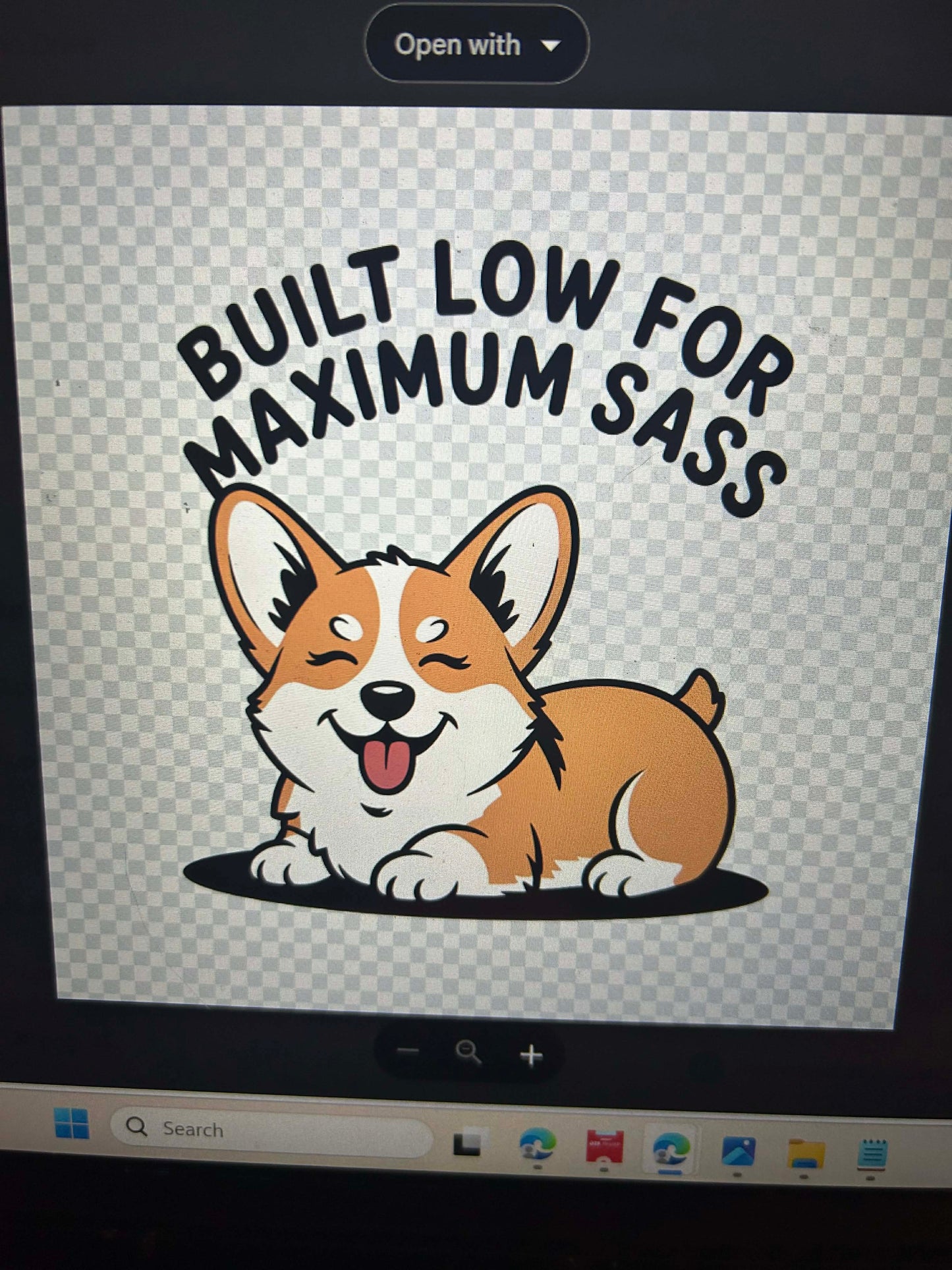 New DTF corgi