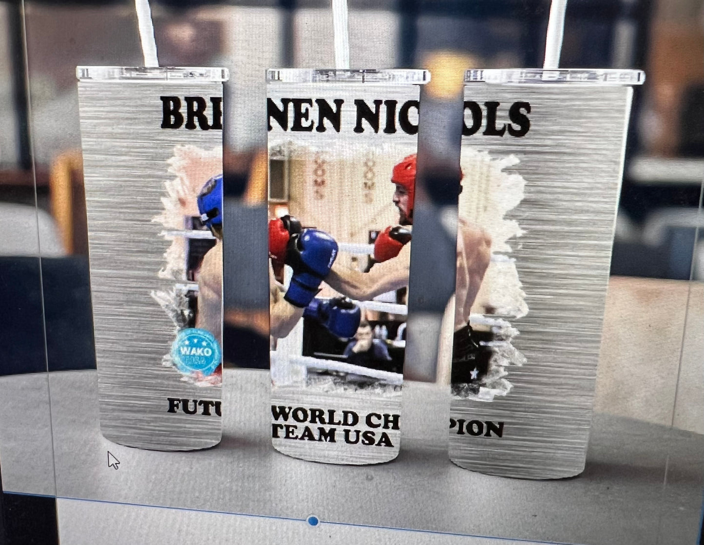 New 20 ounce stainless steel Tumblr with plastic straw