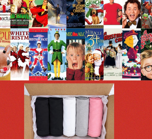 Mystery five T-shirts bundle Christmas movies