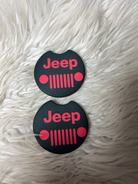 car coasters pink