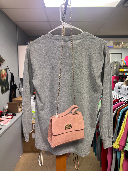 New pink  black Crossbody bag