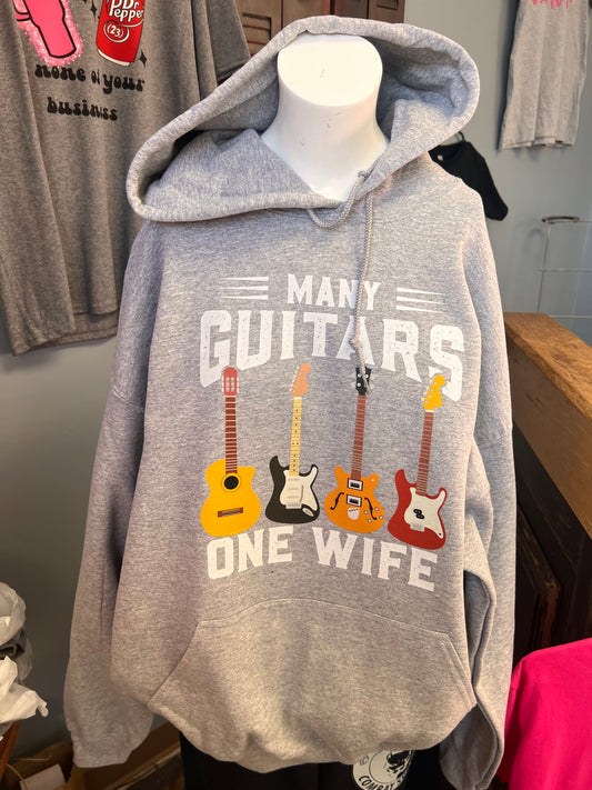 New unisex many  guitars one wife  ￼