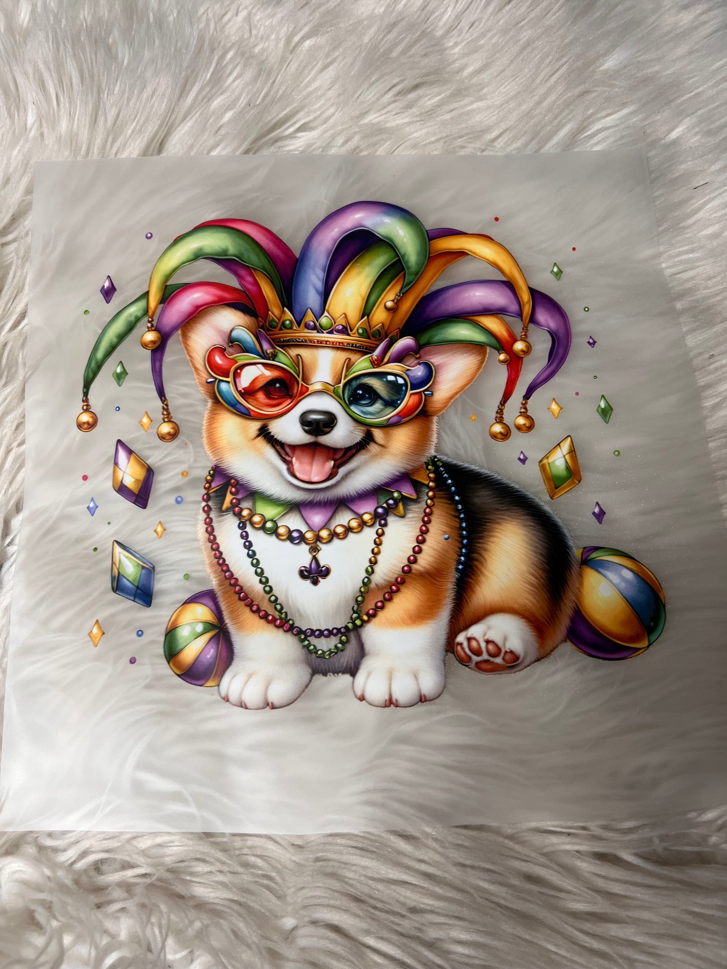 New DTF corgi