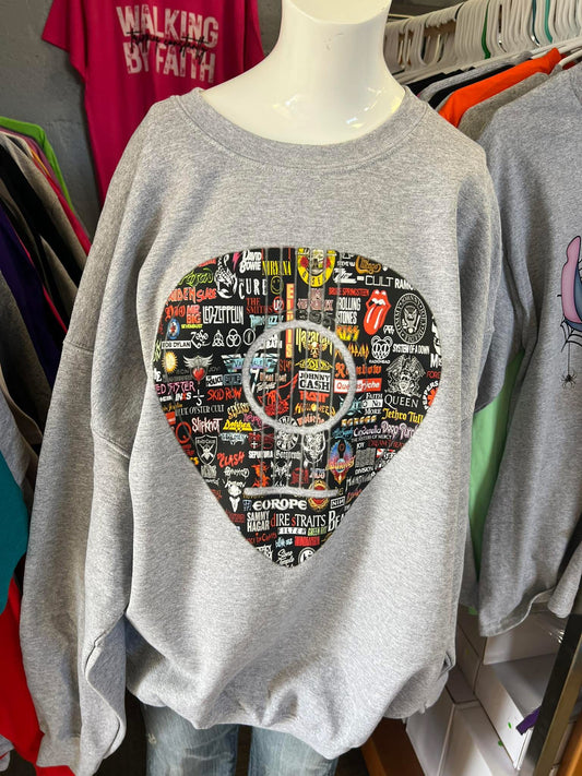 unisex top rock and roll