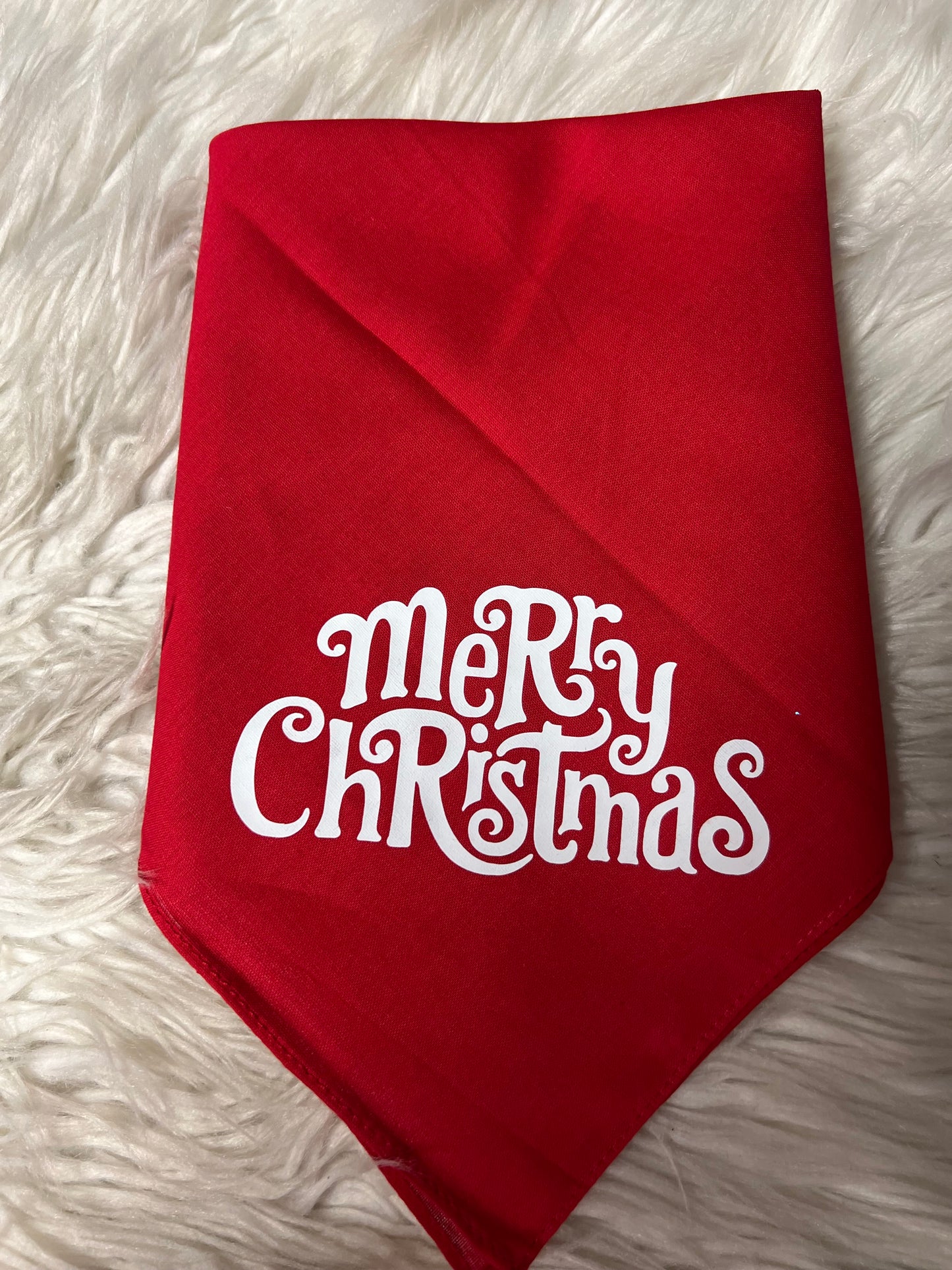dog bandanna merry Christmas ￼