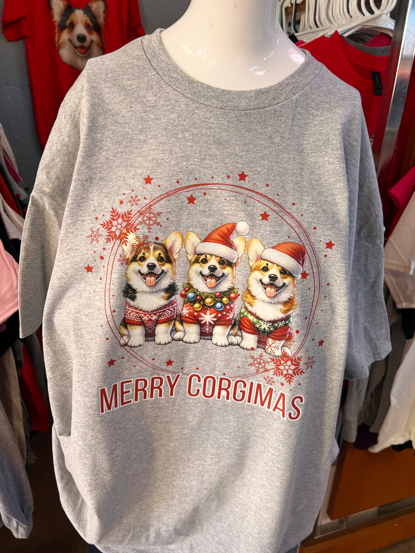 New unisex Christmas corgi
