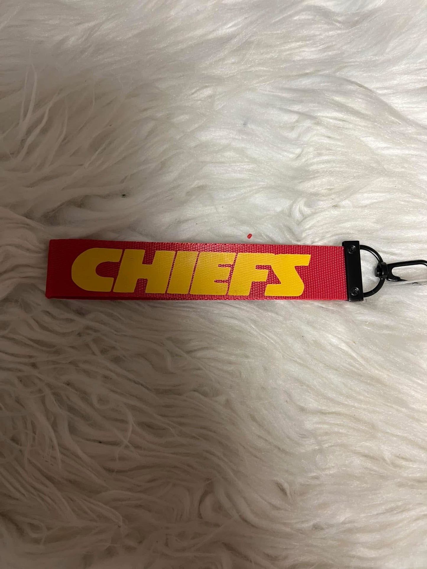 Keychain wristlet football
