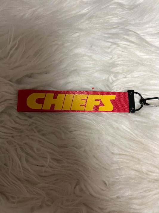 Keychain wristlet football