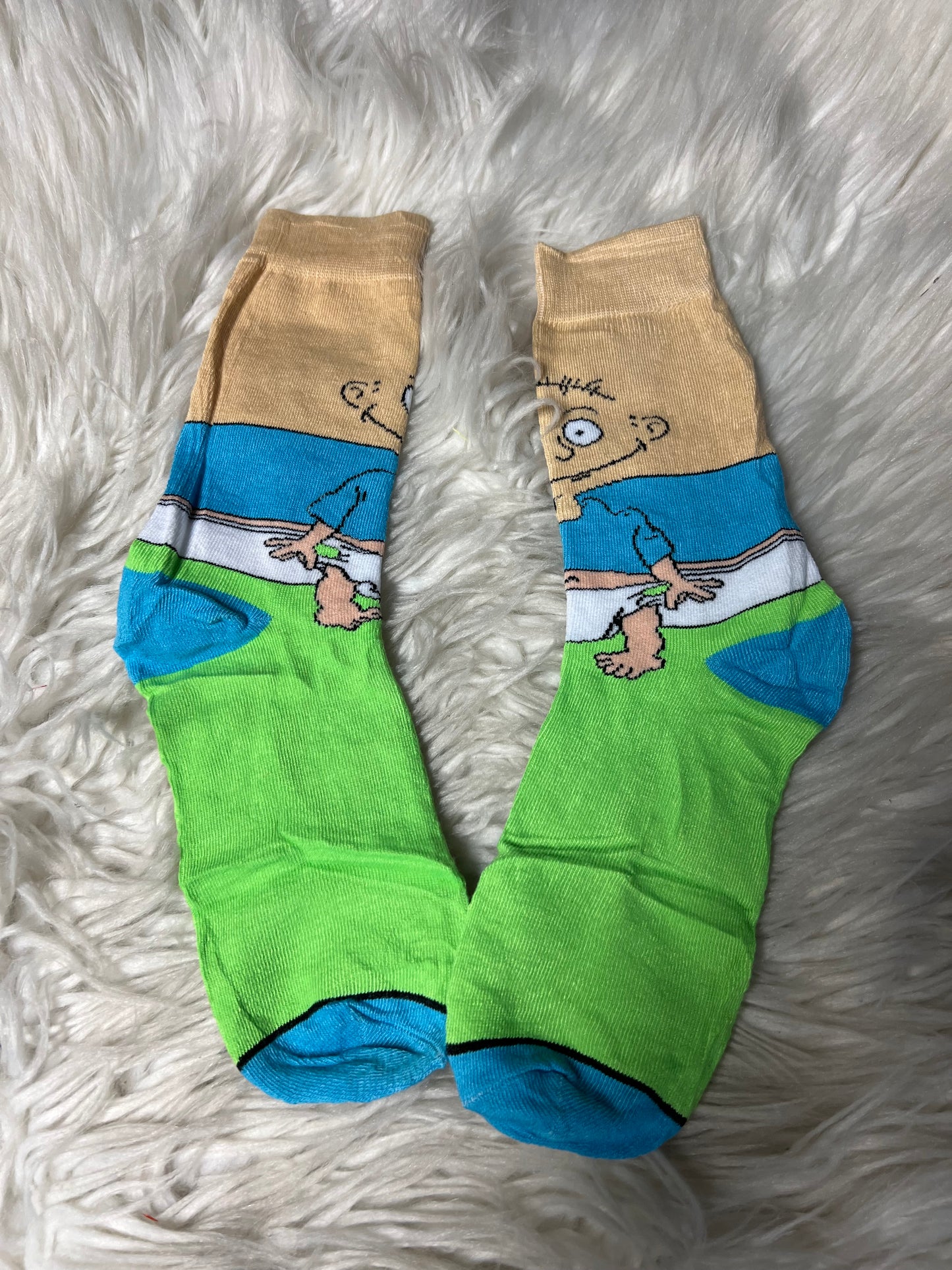 New adult one size graphic socks