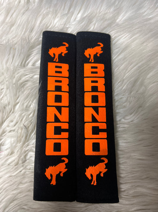 New seatbelt covers neon orange ￼