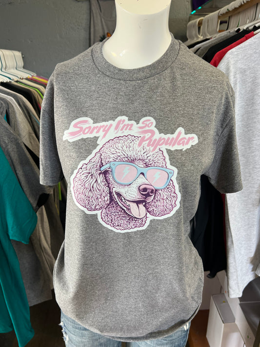New  unisex T-shirt sorry I’m popular doodle