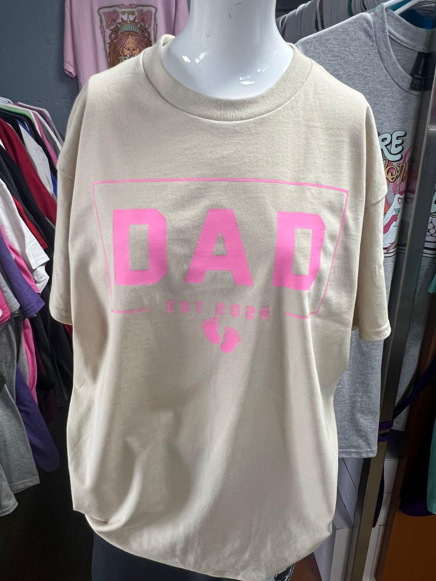 New unisex  top tan dad 2026 pink