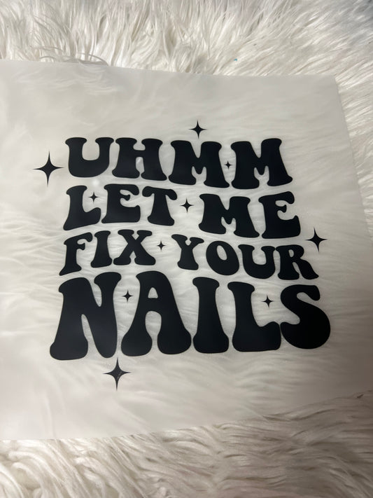 DTF  print nail