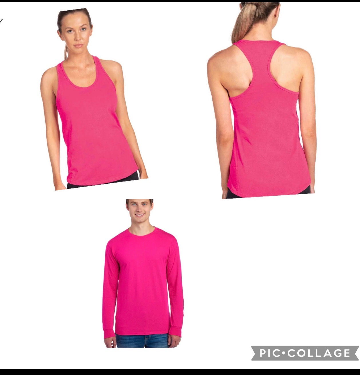 New unisex hot pink