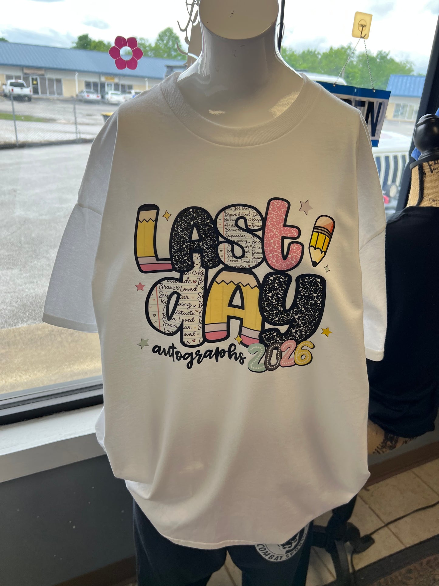 New youth unisex 2026 last day autographed front and back (Copy)