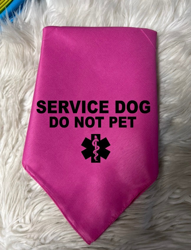 New dog bandanna service dog do not pet
