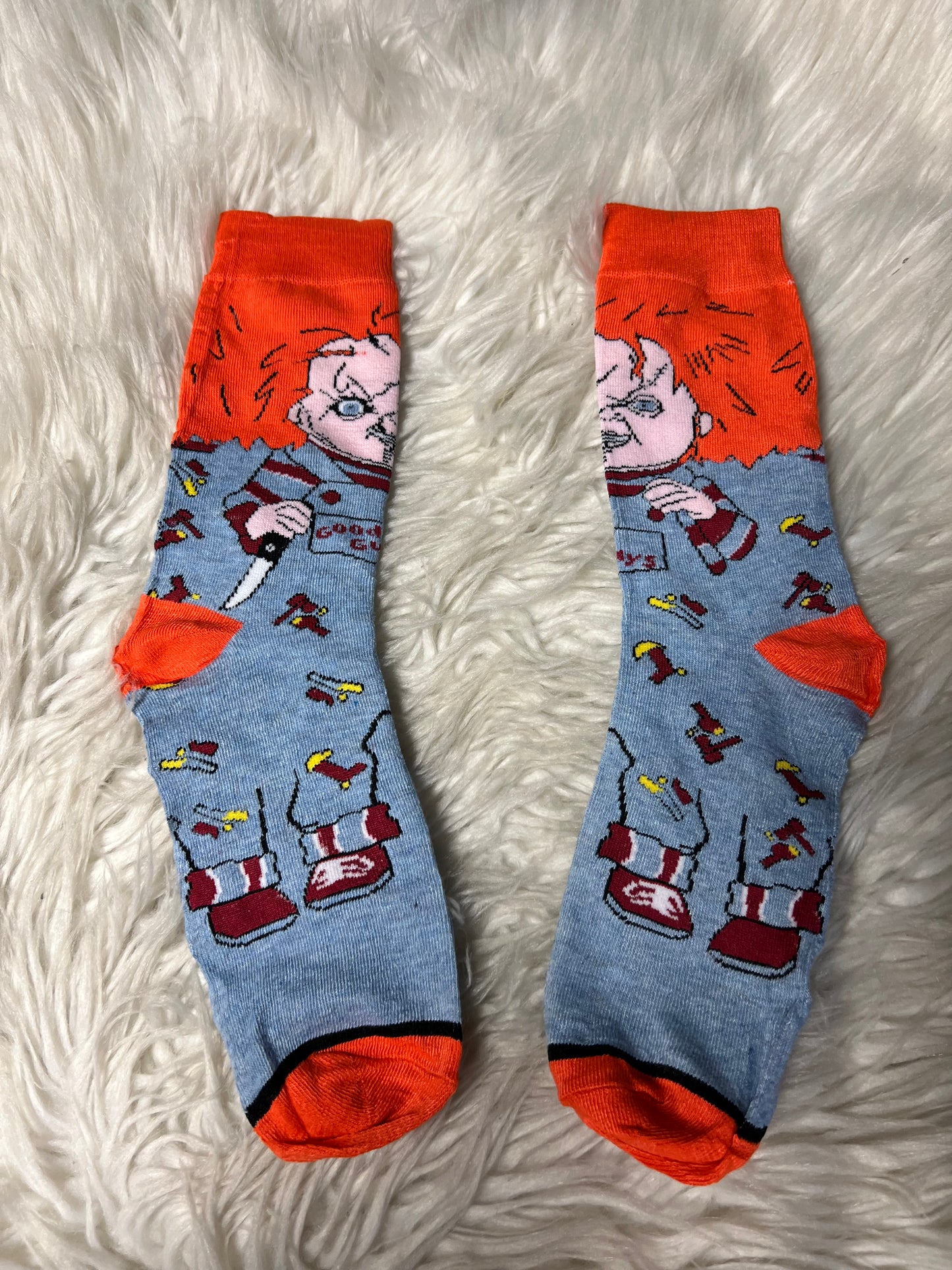 New adult one size graphic socks
