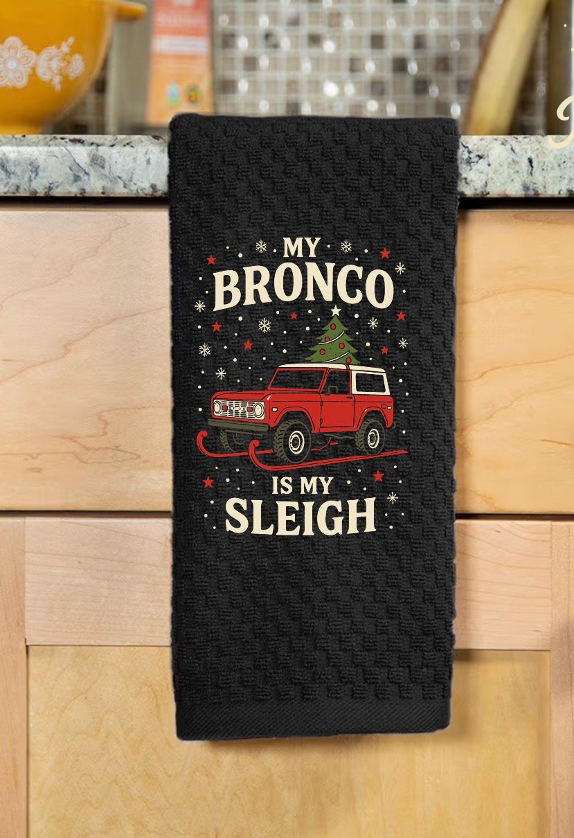 Black Decorative hand towel
