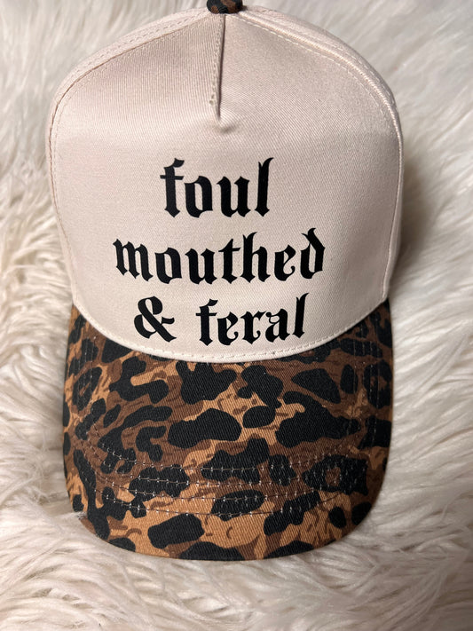 New hat leopard foul mouthed and feral ￼