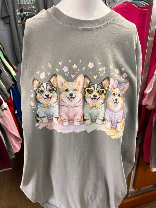 New unisex T-shirt comfort color Brand   corgi