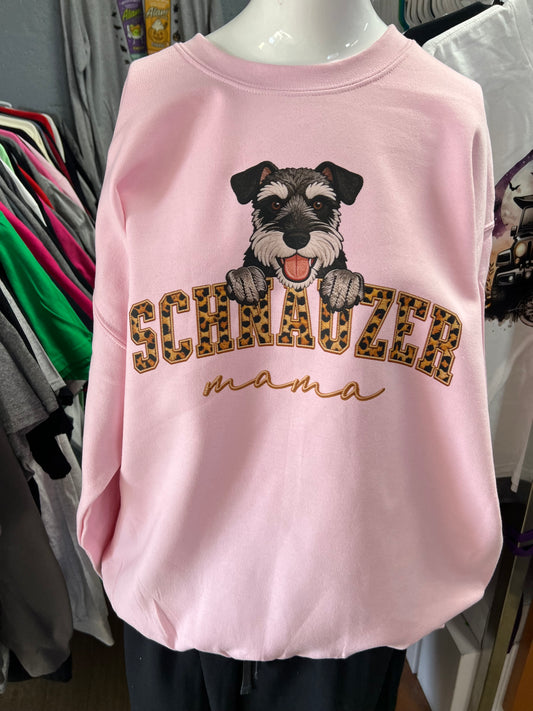 light pink unisex top schnauzer, Mom ￼
