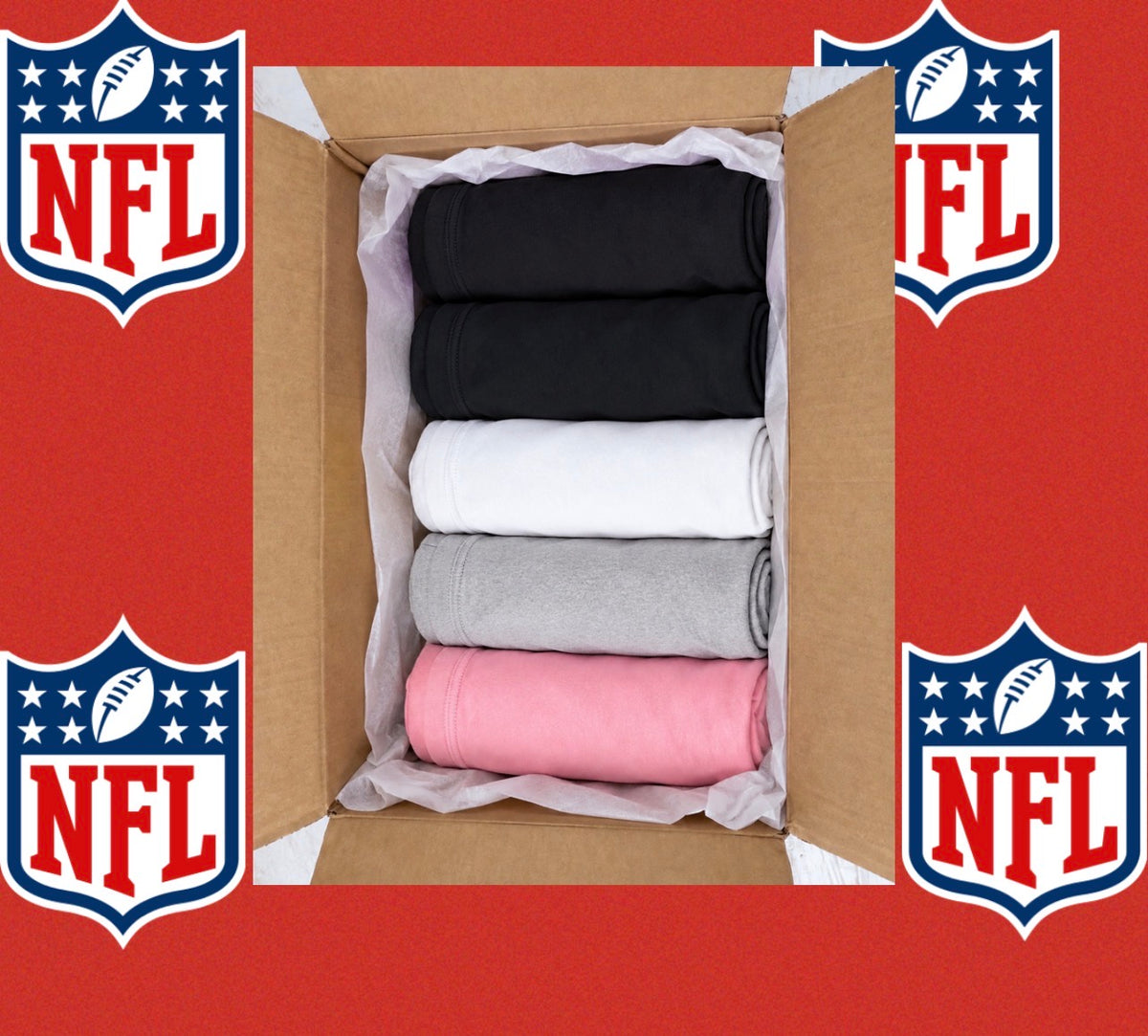 Mystery five T-shirts bundle any 32 teams you pick