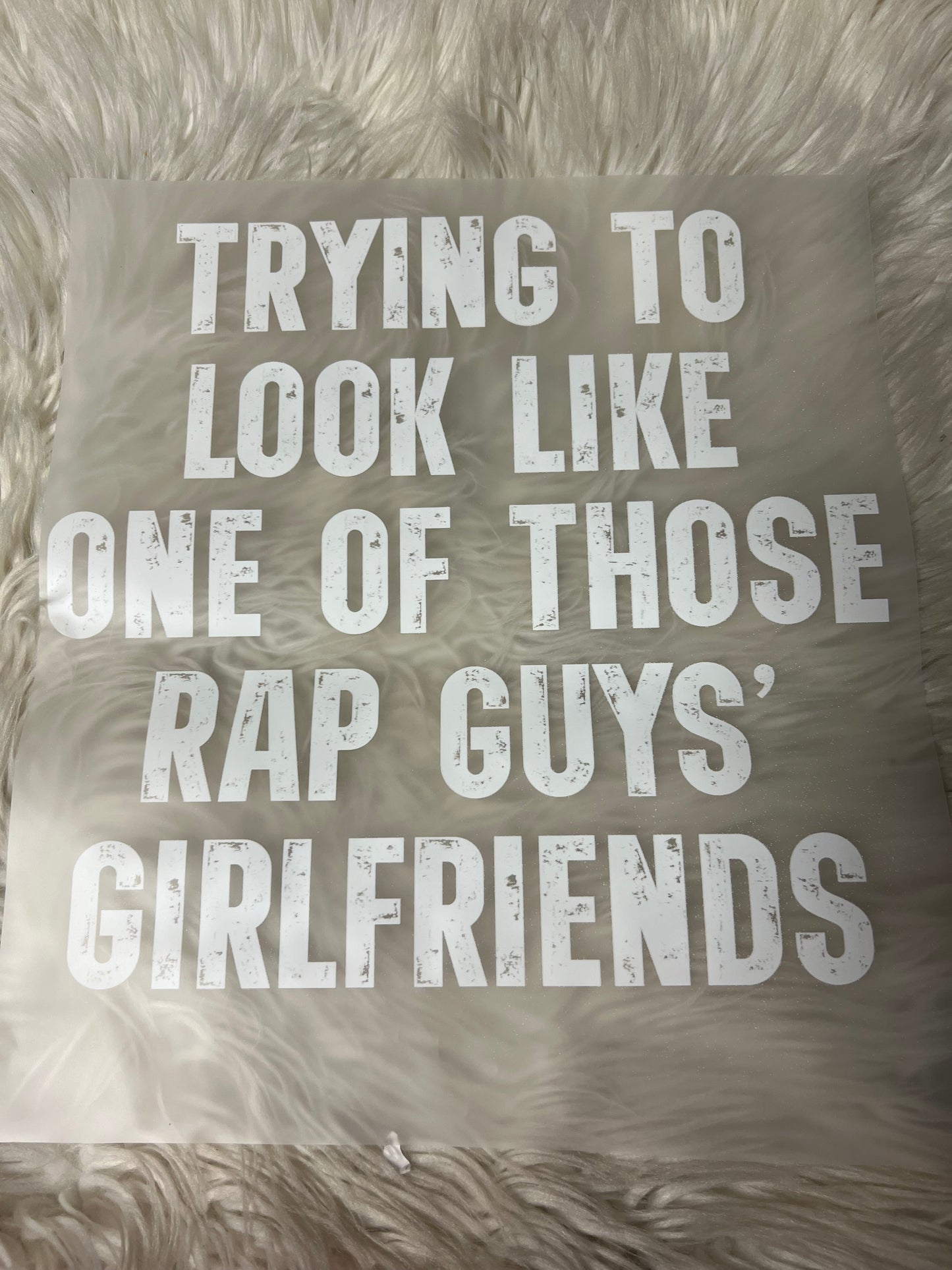 New DTF trying to look like one of those rap guys girlfriends
