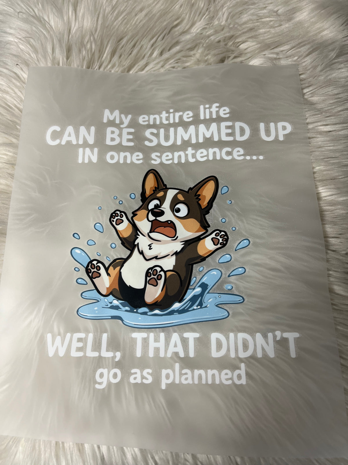 New DTF corgi
