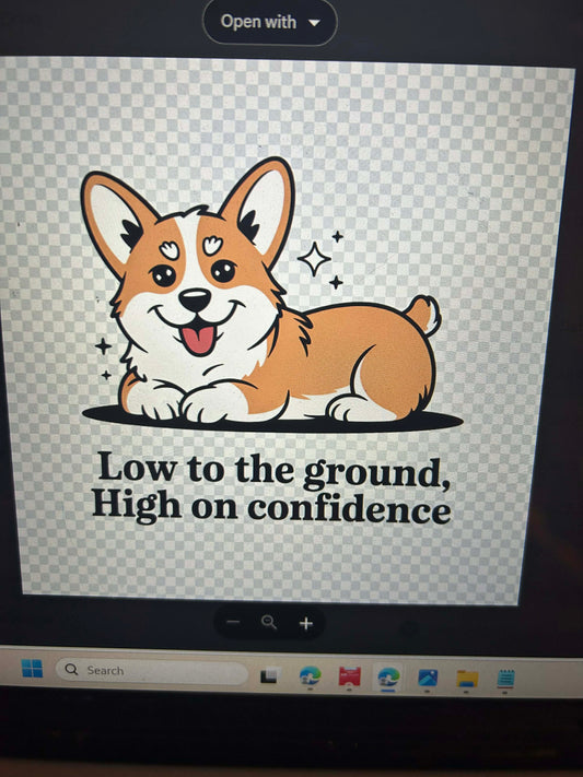New DTF corgi