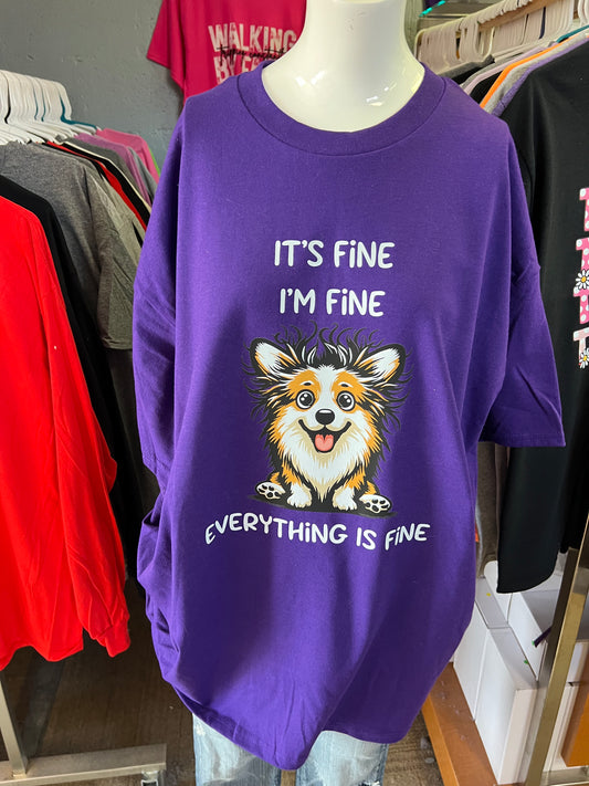 New  unisex T-shirt corgi